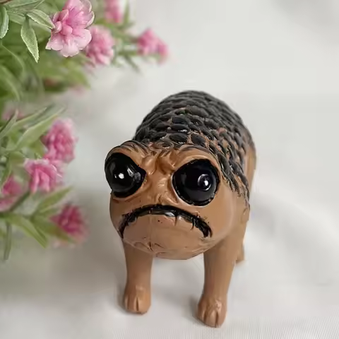 Creative Grumpy Frog Toad Statue Ugly Angry Outdoor Garden Yard Frog Decor Statue Mini Novelty Home 