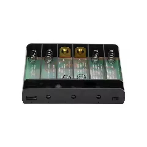 Battery Box for 5V 9V 12V Output 6x 18650 Battery UPS Uninterrupted DIY Power Bank Box for House Rou