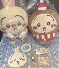 🈹‼️全出$150@6‼️日本景品Nagano Chiikawa兔兔Usagi聖誕薑餅人30cm毛公仔+usagi兔哥聖誕一番賞C賞毛公仔+nagano usagi上海交通卡片套+台灣chiikawa