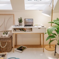 SB Design Square KONCEPT FURNITURE โต๊ะทำงาน KC-PLAY รุ่น DESKO สีไม้อ่อน (100x50x75 ซม.)