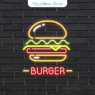 Plug & Play Neon Sign - Burger Stall Sign