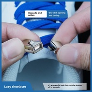 Lazy Shoelaces 8MM Widened Laces Elastic Elastic Flat Laces Multicolor Suitable for Adults Children