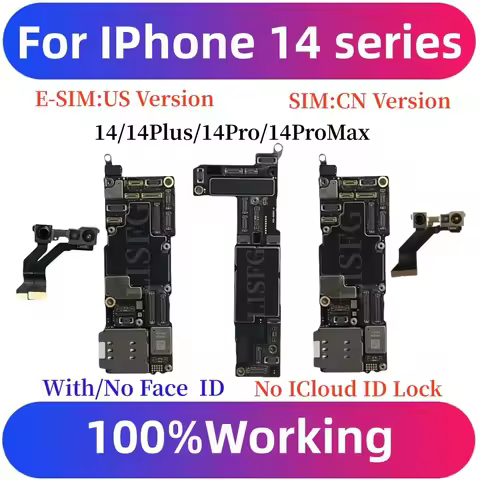 E-SIM/SIM Version For iPhone 14/14Plus/14Pro/14 Pro Max Motherboard Clean iCloud Main Logic Board Un