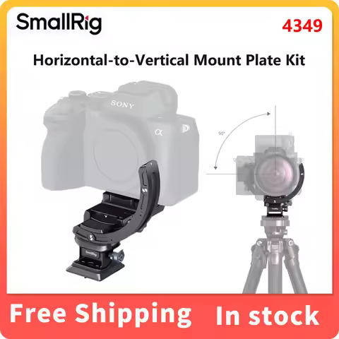 SmallRig ZV-E10 Horizontal-to-Vertical Mount Plate Kit Anti-twist for Mirrorless Cameras for Sony Al