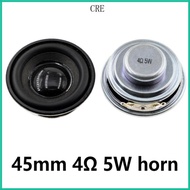 CRE Portable Speaker Repair Parts Round Speaker  Power Full Ranges Audios Speaker 45mm 4Ohm 5W 8Ohm 