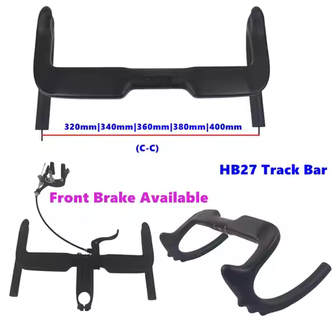 BIKEDOC HB27 Aero Bunchba Sprint Track Handlebar 320MM Carbon Bunch Bar Glossy Matte Drop Bar Front 