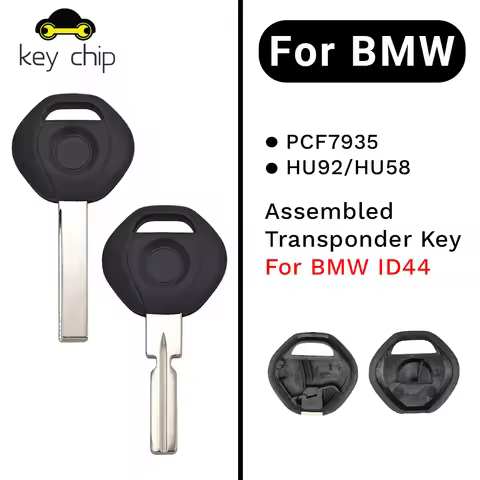Keychip HU58 HU92 Blade Car Key Shell Case For BMW 3 5 6 7 Z3 series X3 X5 Z4 Z8 E36 E34 E38 E39 Fob