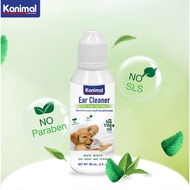 Kanimal Ear Cleaner น้ำยาทำความสะอาดหู ปลอดภัย กลิ่นหอม อ่อนโยนและปลอดภัยกับสัตว์เลี้ยง ลดการอักเสบ 60 ml