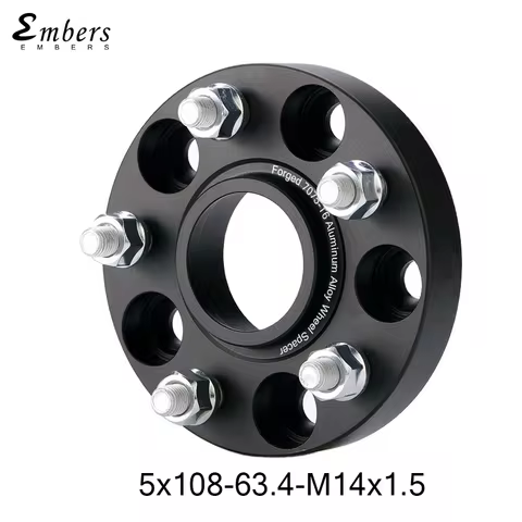 Wheel Spacer Adapter PCD 5x108 CB 63.4 For Range Rover Evoque LR2 Volvo S60 Jaguar E-Pace I-Pace Pol