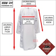 𝓑𝓵𝓪𝓬𝓴 𝓒𝓪𝓽 𝓣𝓪𝓲𝓹𝓲𝓷𝓰 Baju Kurung Putih Sekolah Jenama Kain Licin KOSHIBO NILA WHITE School Uniform Kosh