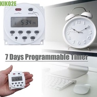KIKO2E Timer Switch 5V 12V 24V 110V 220V Automatic Loop Rechargeable Battery Digital Timer