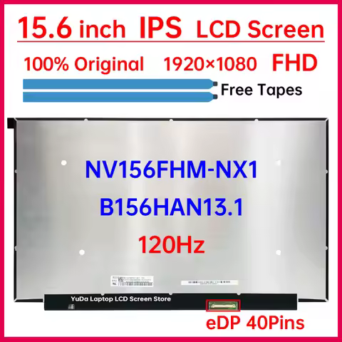15.6" 120Hz LCD Screen NV156FHM-NX1 B156HAN13.1 For Lenovo ideapad Gaming 3-15ACH6 3-15IHU6 3-15ARH0