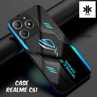 KK62 Case Realme C61 - Casing hp Realme C61 - Softcase Glass Kaca - Hardcase Glossy - Case hp - Casi
