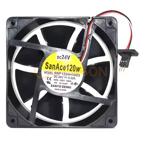 For Sanyo 9WF1224H1D03 12cm A09L-0001-0509 120*120*38MM DC 24V 0.32A original gold-plated plug cooli