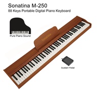 88 Keys Portable Digital Piano Sonatina M-250 Standard Keyboard Full Size Key Pure Piano Sound Electronic Piano Keyboard Sonatina M-250 Piano-Only Mode