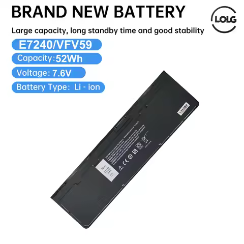 VFV59 7.4V 52Wh W57CV GVD76 Laptop Battery For DELL Latitude E7240 E7250 W57CV 0W57CV WD52H GVD76