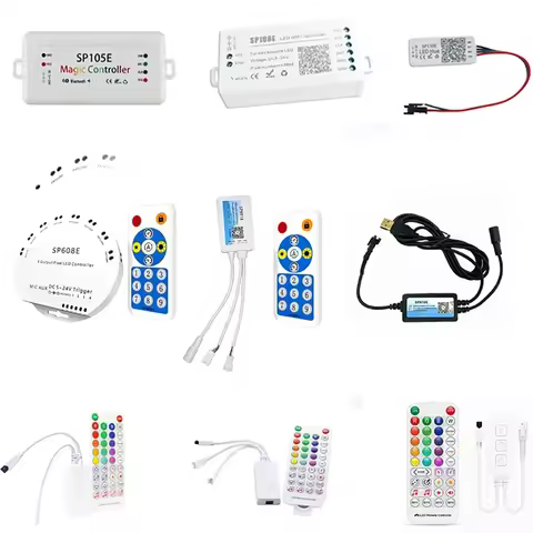 WS2812B Led Strip Light Controller Blue tooth SP105E SP110E Wifi SP108E SP511E Music SP107E SP601E W