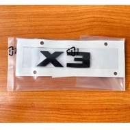 X3 Letter Sticker Glossy Black 51142472831