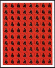 带邮折新邮票2013年朝鲜猴版票80枚雕刻版金猴大版票【十二生肖】