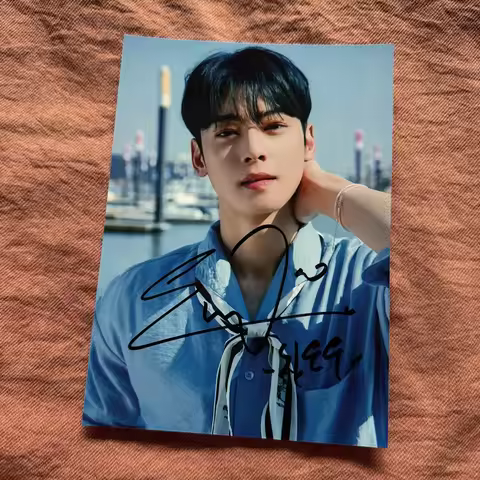 True Beauty Cha EunWoo Autographed Signed Photo K-POP 5*7 2020