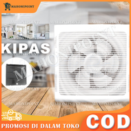 Exhaust Fan Dinding / Kipas Angin Hexos 6 Inch / 8 Inch / 10 Inch Ceiling Exhaust Heksos Fan Dinding