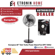EuropAce Twin Turbo Power Stand Fan EPF 7203U