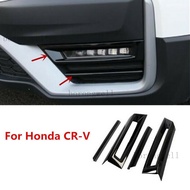 ไฟตัดหมอกหน้ารถยนต์สำหรับ Honda CR-V CRV 2020 2021 2022สีดำเงาคลุมหลอดไฟกันชน