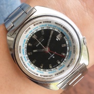 Jam Original Rare Seiko World Time GMT Vintage 6117 - 6400 17 Jewels