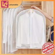 Washable Transparent Dust Cover for Clothes – Waterproof Garment Bag for Suits，Penutup Habuk Pakaian