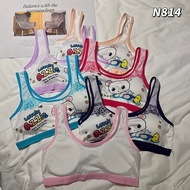 ZZ HOME01 Children's Underwear Girls' Soft And Comfortable Foam Bra 8-16 Years Old Bust 20-34 Inches