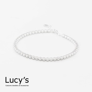 Lucy's 925純銀 細圓排鑽 手鍊 (105734)