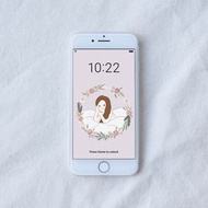 客製化手機桌布 | 結婚紀念 似顏繪