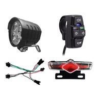 LACP NEW EBike Headlight Taillight DK336 Set ABS+Metal Modification Parts for 36V 48V 52V 60V