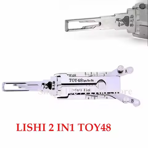 1PCS LISHI 2 IN 1 TOY48 2in1 Pick/Decoder for Lexus for Toyota Ganzua Lock Pick Key Decoder Car Lock