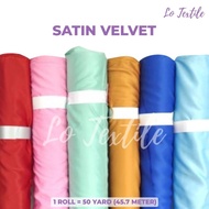 Bahan Kain Satin Velvet Premium Per Roll