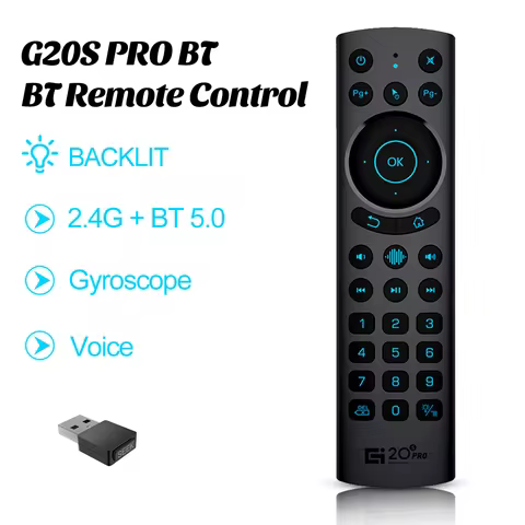 G20S PRO Remote Control Infrared 2.4G Wireless Backlit Buttons Air Mouse BT 5.0 G20BTS Plus Remote C