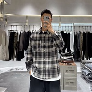 STAR FRUIT Áo sơ mi kẻ sọc thời trang nam phiên bản tiêu chuẩn thường ngày