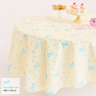[Daiso Korea] Party Table Cover Ribbon 180x130cm Waterproof Disposable Tablecloth