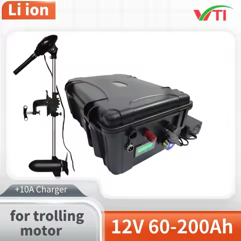 waterproof rechargeable 12V 60Ah 80Ah 120Ah 150ah 180ah 200ah Lithium ion battery for trolling motor