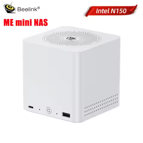 NEW Beelink ME Mini NAS Intel Twin Lake N150 LPDDR5 4800MHz 12G RAM 2T WiFi6 2.5 LAN Mini PC Compute