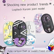 Kuromi & Logitech PEBBLE M350 現代、纖薄、安靜的無線藍牙滑鼠 Kuromi mouse