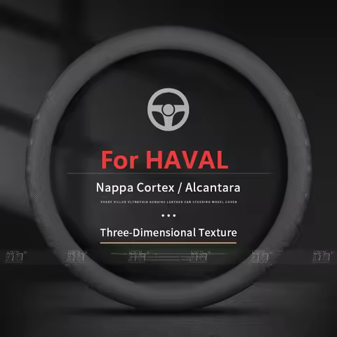 Carbon Fiber Leather Car Steering Wheel Cover For HAVAL H6 JOLION HEV H3 H4 H2 F7 F7X H8 H9 H5 M4 M6