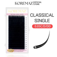 <READY STOCK> KOREMAZ 0.05C/D/DD 16Rows individual eyelash lashes soft eyelash extension False eyela