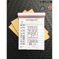 Weighing book, fitness analysis book, follow up, financial