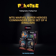 MTG Marvel Super Heroes MSH Commander Deck Set of 4