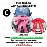 MINIIS PARTY Big Ribbon For Car READY MADE Big Car Ribbon Kereta Big Car Bow Riben Besar Riben Keret