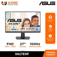 Asus VA27EHF 27 Inch Full HD IPS Technology 1ms 100Hz Eye Care Gaming Monitor
