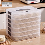 ST/🧿Magic Instant Frozen Dumplings Box Multi-Layer Refrigerator Frozen Dumplings Storage Box Food Grade Dumplings Wonton