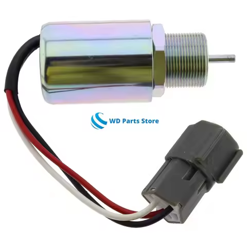 30A87-10044 12V Fuel Stop Solenoid Valve For Mitsubishi S4L S3L L3E Volvo EC15 Toro 223D Mahindra