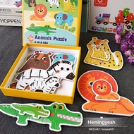 READY STOCK Early Learning 6 in a Box Puzzle Early Cognition Puzzle Game